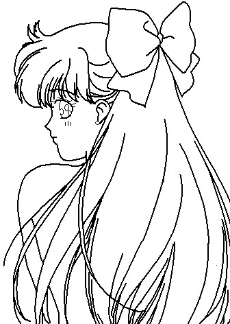 Anime Coloring Pages on Pretty Anime Girls Colouring Pages