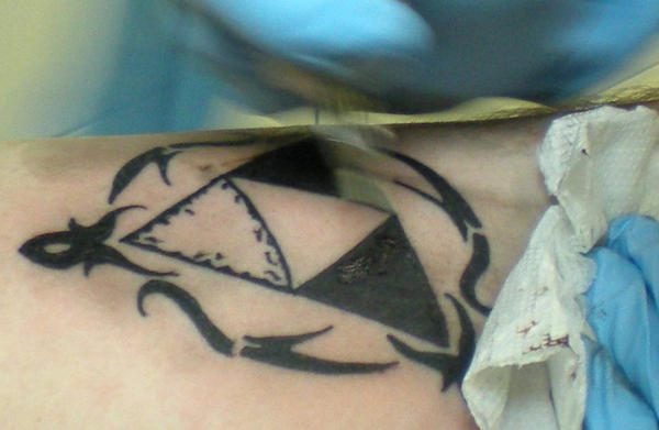 triforce tattoo. Triforce Tattoo, Actual by