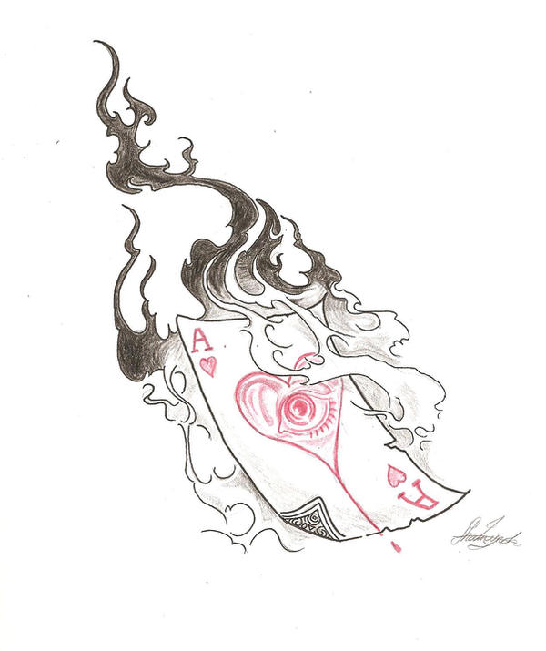 Ace of hearts tattoo by Jadow on deviantART