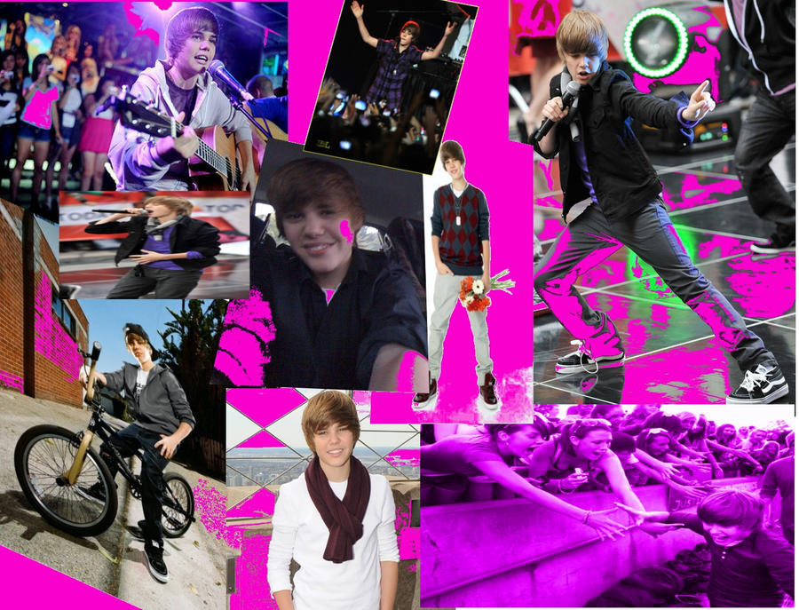 justin bieber collage wallpaper. Justin Bieber Collage by
