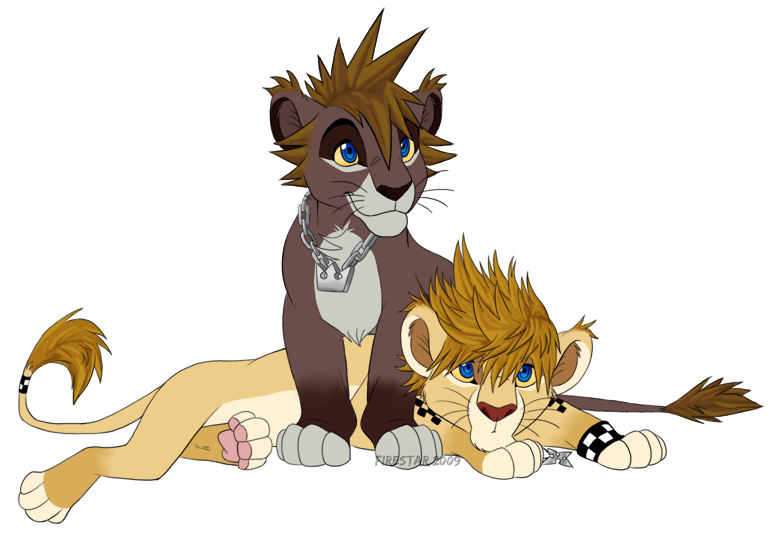 Lion_cub_Sora___Roxas_by_KaiserTiger