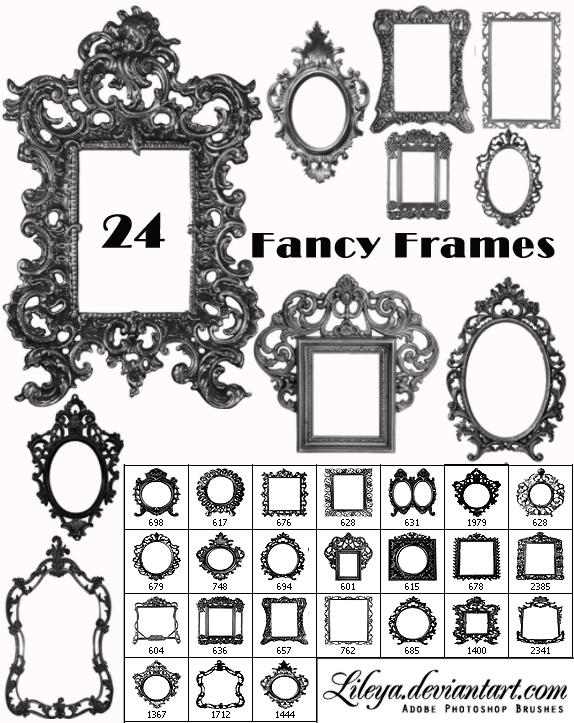 free photoshop frames. free photoshop frames brushes. Fancy Frames Brush Set 2 by =Lileya on 