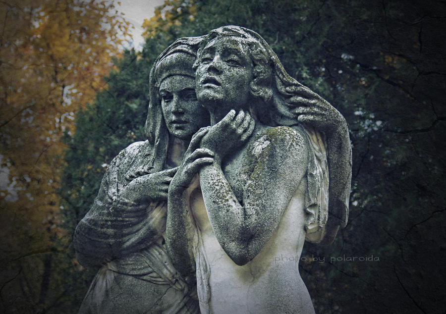 cemetery statue by p0lar0ida on deviantART