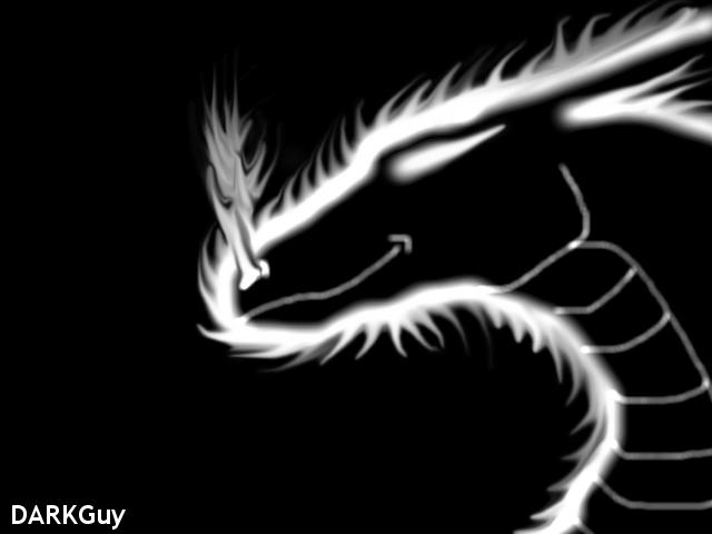 Black And White Dragon Pics. Black and white dragon by