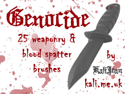 blood splatter wallpaper. Genocide: Blood and Weaponry