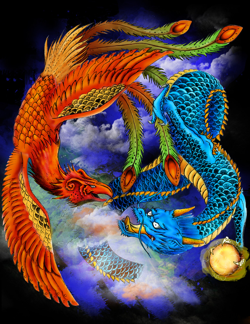 Phoenix VS Dragon by