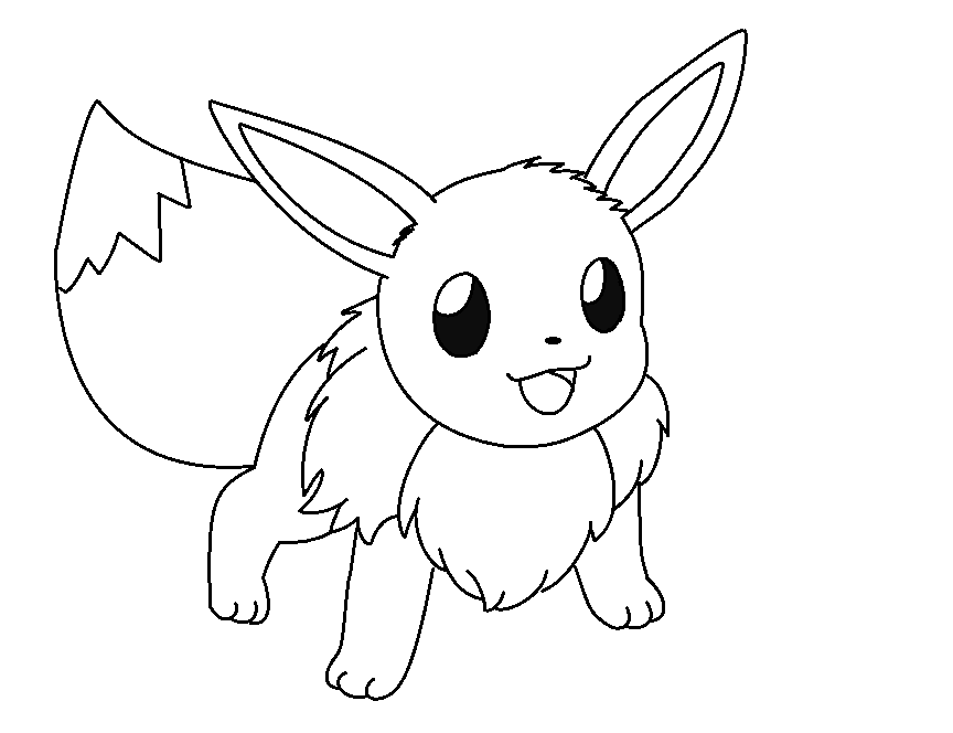 Pokemon Eevee Evolutions Coloring Pages Printable