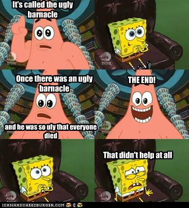 spongebob ugly barnacle on funny spongebob pics with quotes