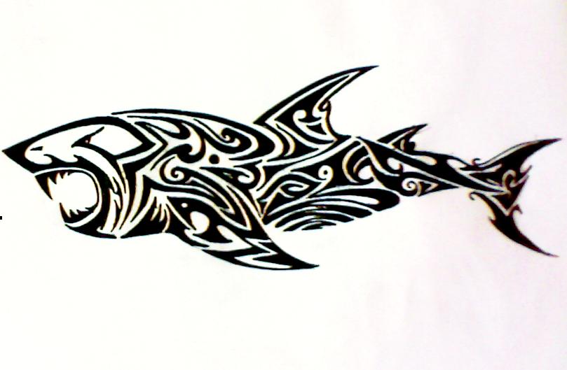 Shark Tattoo by mindsetteler