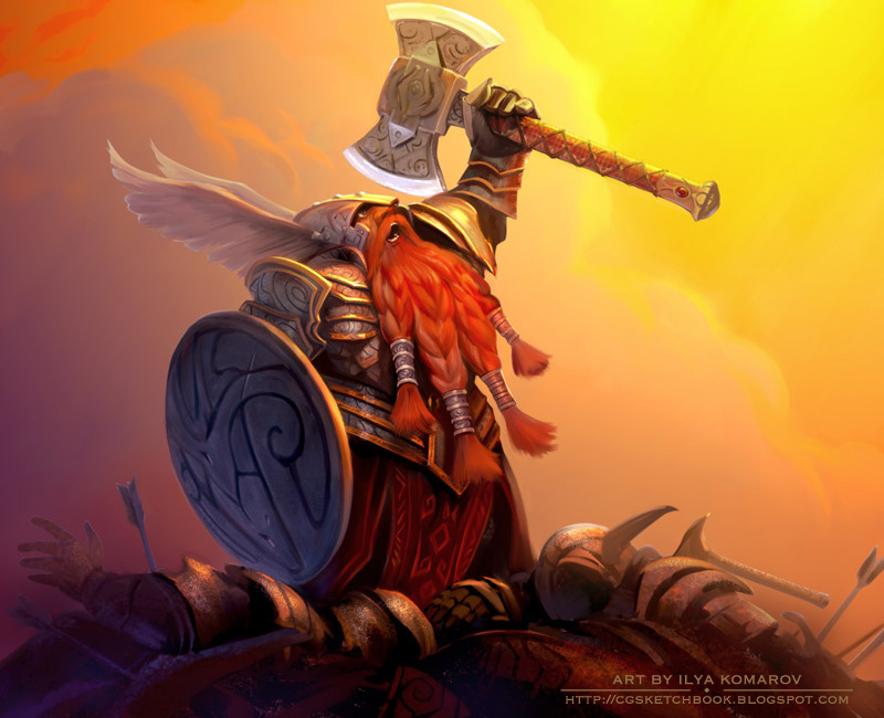 Orik po bitvě u Tronhejmu jako jeden z mnoha vítězných trpalsíků