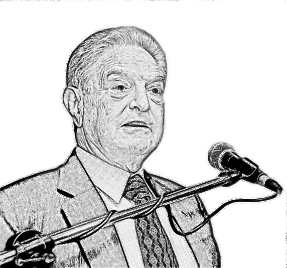 george soros wiki. George Soros, sketch by