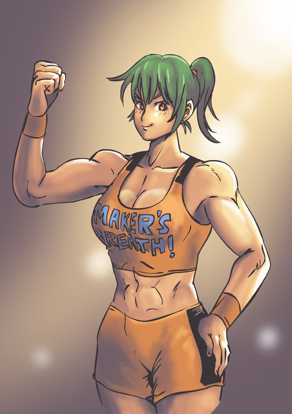 Anime girl muscle 4 of