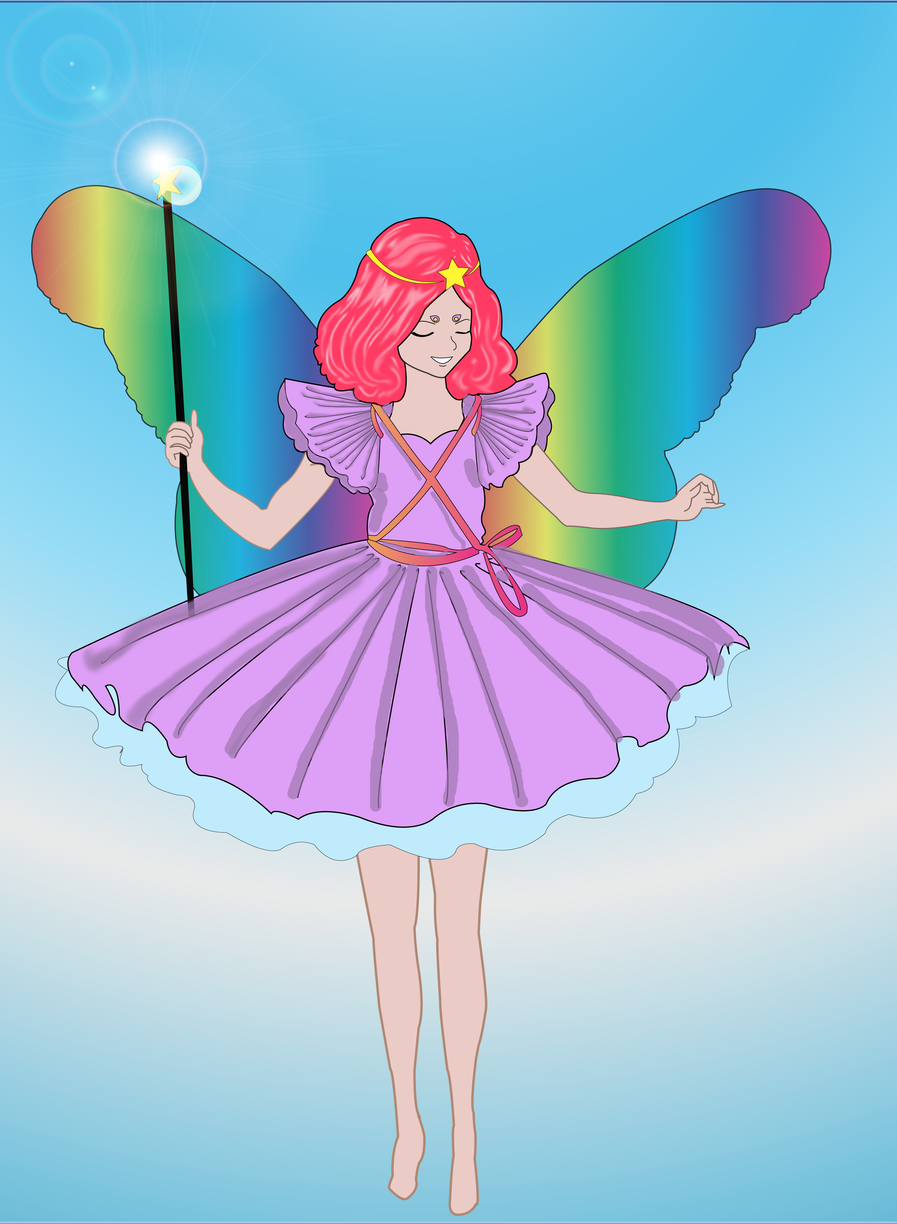 rainbow fairy clipart - photo #33
