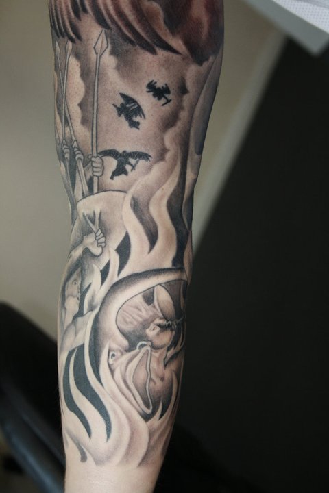 religious sleeve part 3 by InspirationsTattoos on deviantART
