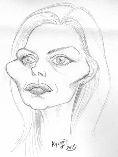 Michelle Pfeiffer caricature