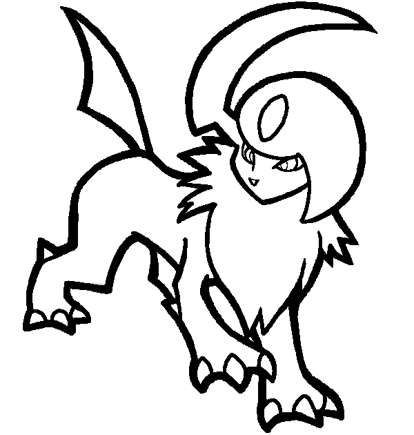 absol pokemon coloring pages - photo #5