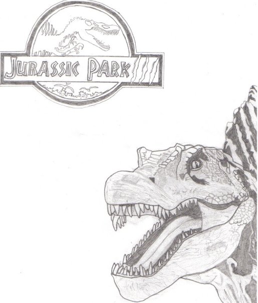 Jurassic Park Spinosaurus Coloring Pages Pictures to Pin on Pinterest