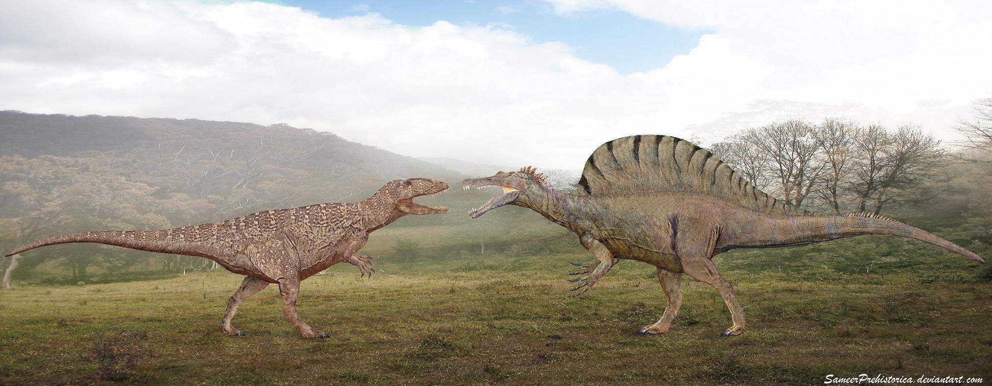 http://fc01.deviantart.net/fs70/f/2013/158/0/9/carcharodontosaurus_vs_spinosaurus_by_sameerprehistorica-d660i88.jpg