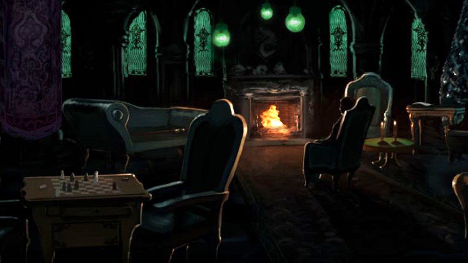Pottermore Background: Slytherin Common Room by xxtayce on ...