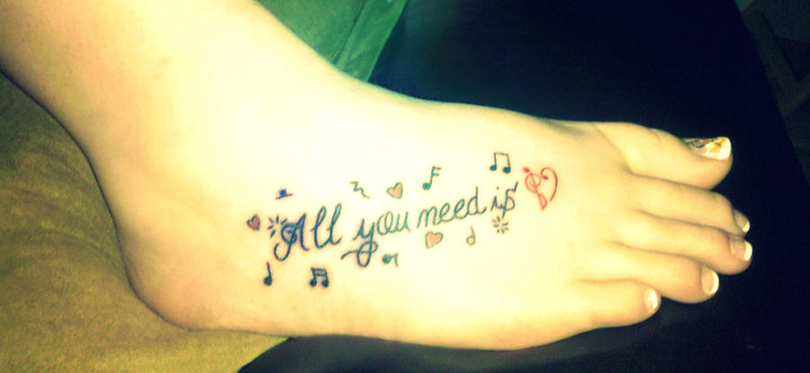 Foot Tattoo Quote Ideas