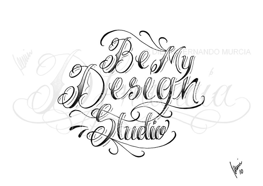 Be My Design Studio lettering by dfmurcia on deviantART