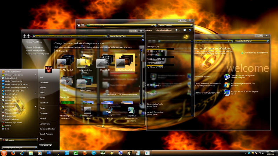 Theme The One Ring 7 windows 7 