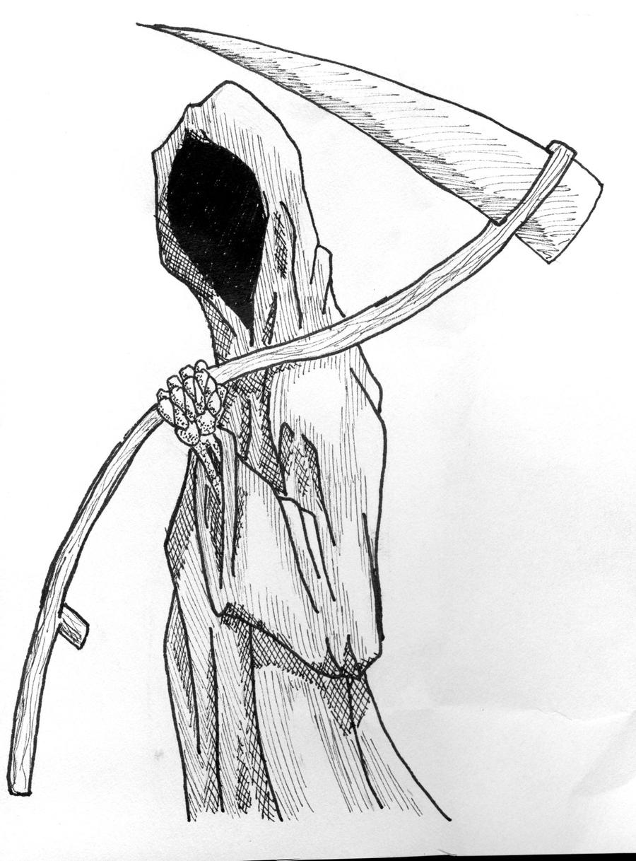Death sketch by drippingshadows on DeviantArt
