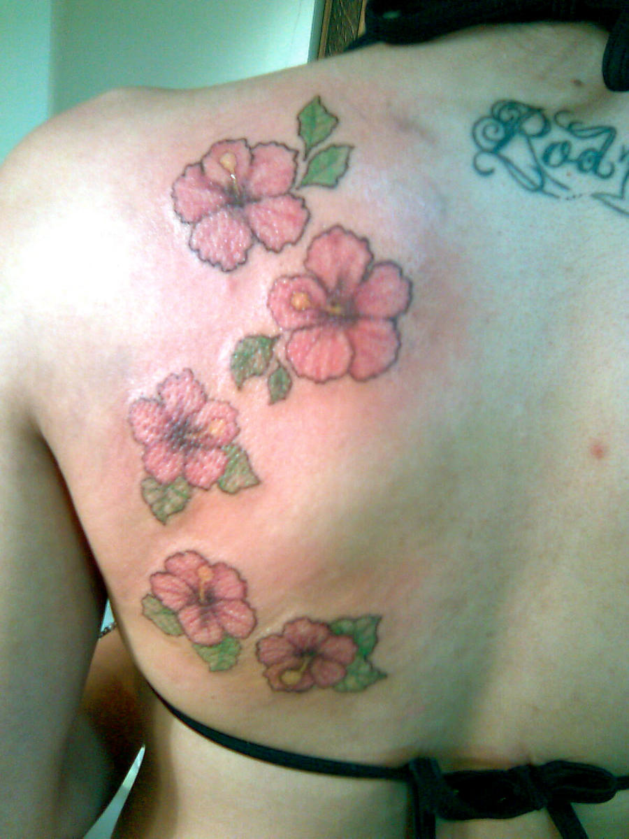 hibiscus tattoo by