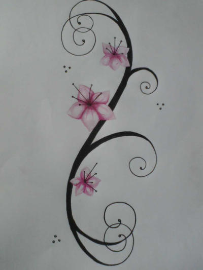 flower tattoo, preview - flower tattoo
