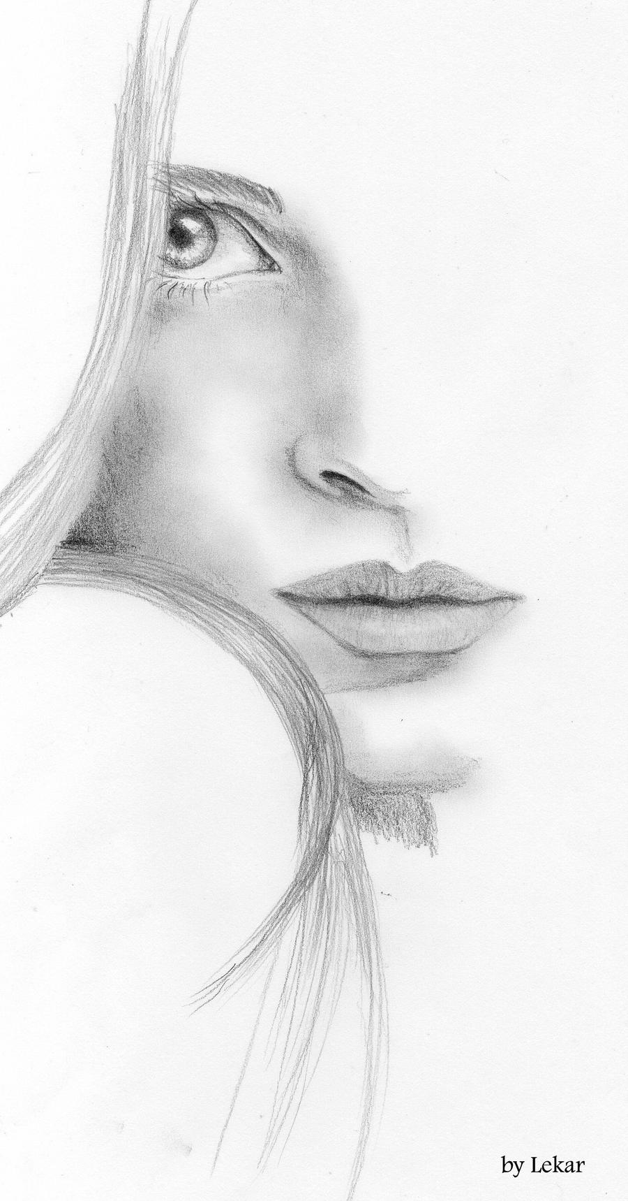 Woman face Sketch by lanfear-chess on DeviantArt