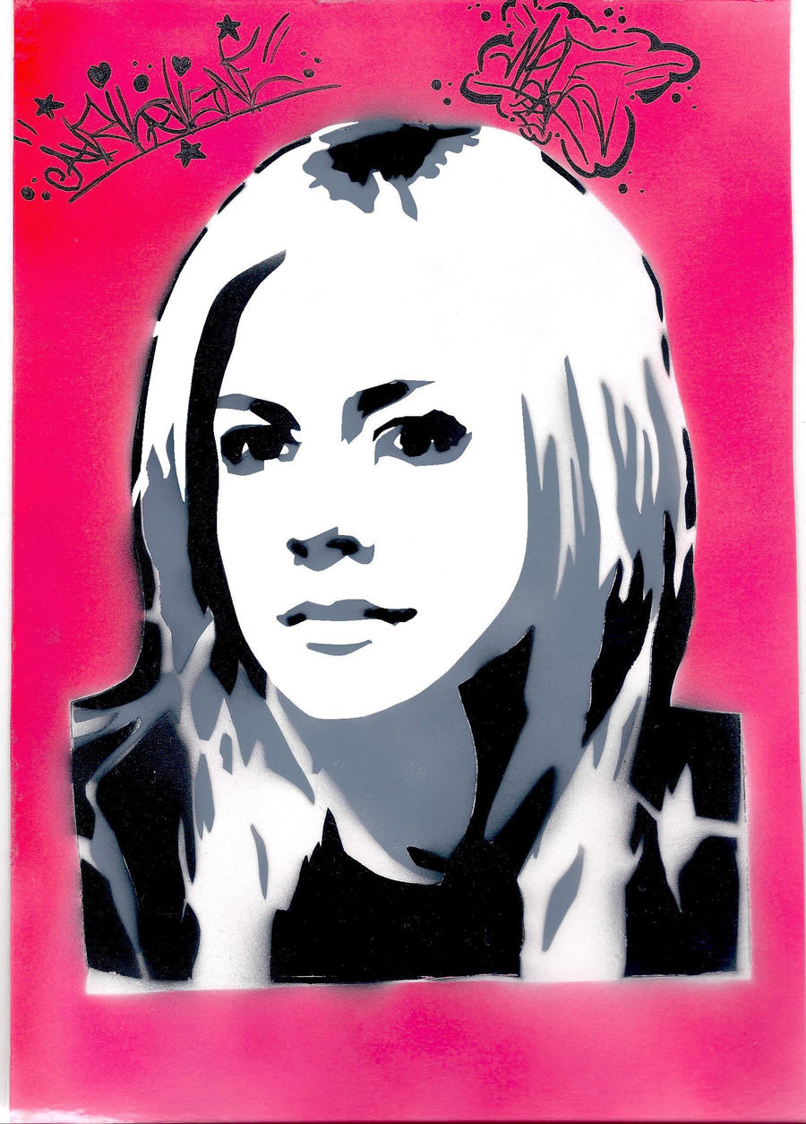 Avril Lavigne Stencil 1 by