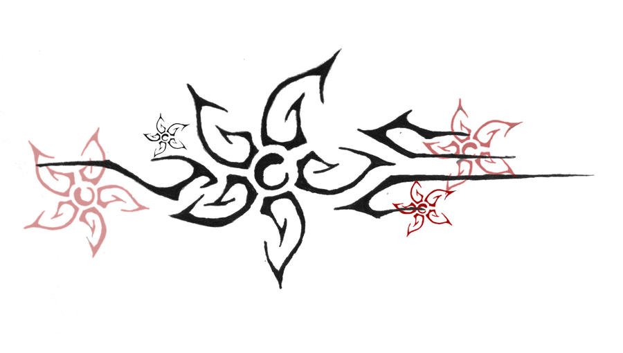 Tribal Flower 4 | Flower Tattoo