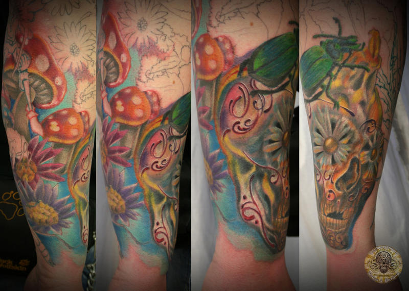 Freaky armsleeve tattoo 2. ses | Flower Tattoo