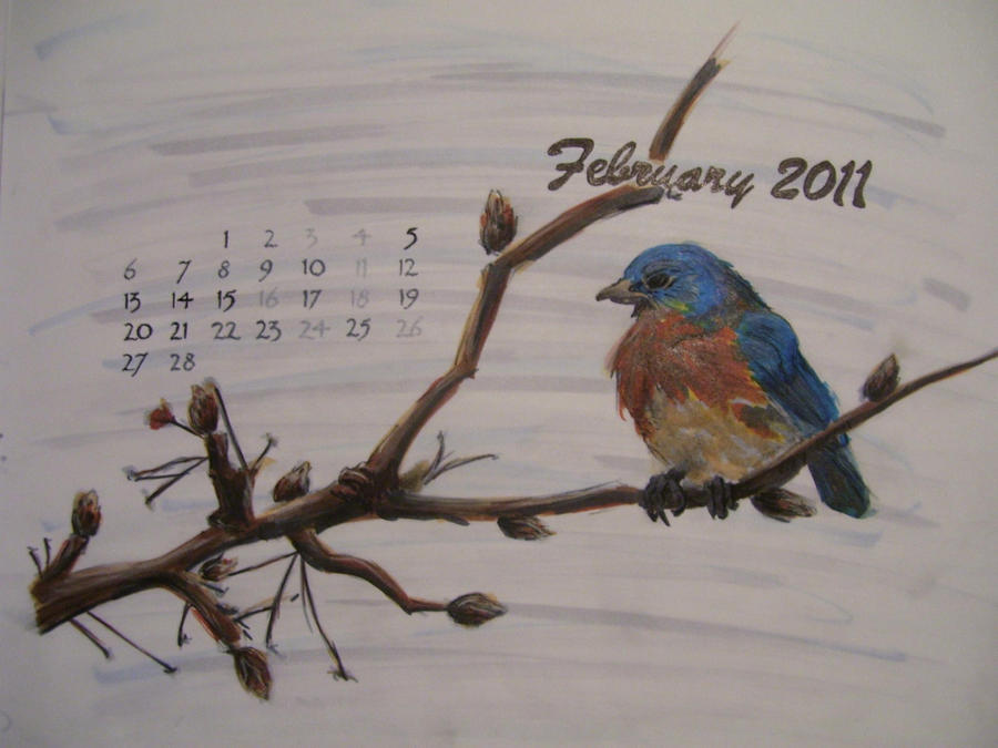 February 2011 Calendar by ~Lupus-Lily on deviantART
