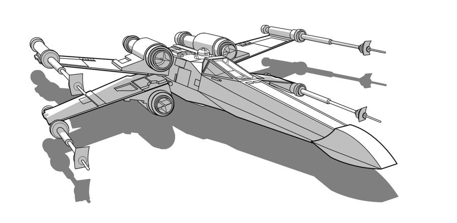 x wing starfighter coloring pages - photo #18