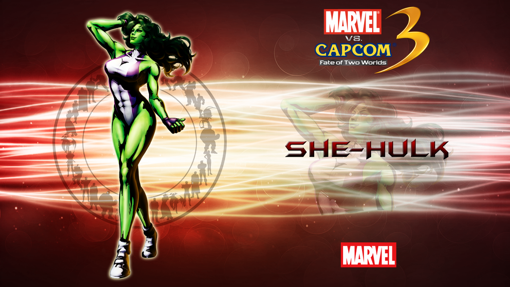 marvel vs capcom 3 wallpaper. Marvel VS Capcom 3 She Hulk by