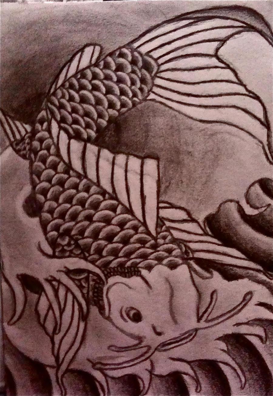 koi fish sketch by Nymphetamine91 on deviantART