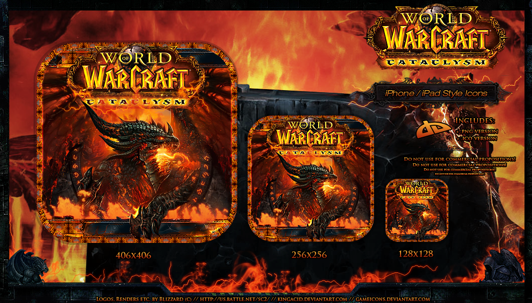 world of warcraft logo cataclysm. Put a total of warcraft