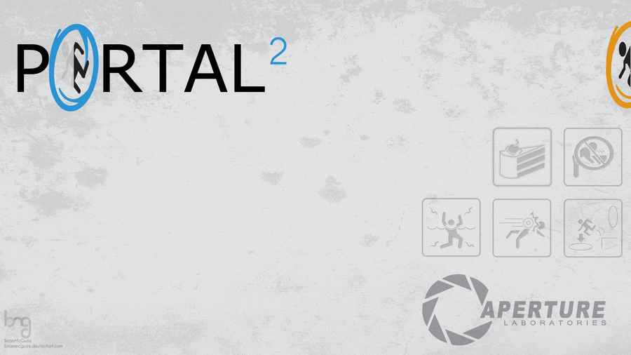 portal 2 logo wallpaper. Portal 2 Wallpaper by