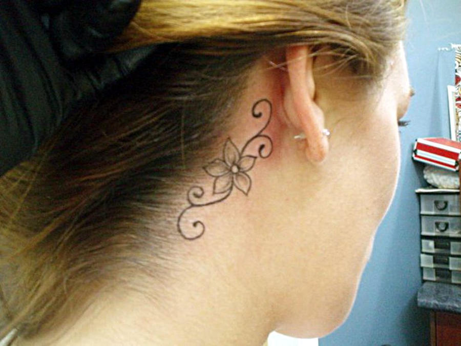 Tattoo 0230 - flower tattoo