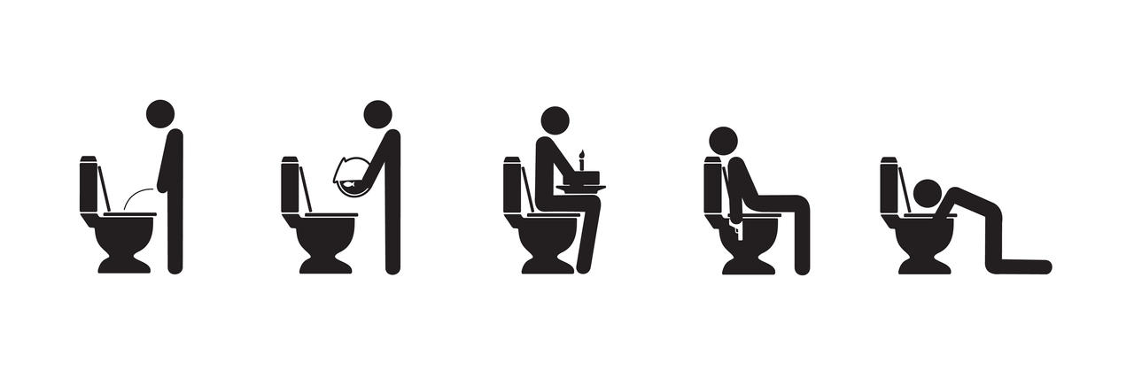 funny icons. funny toilet icons by *mR0b on