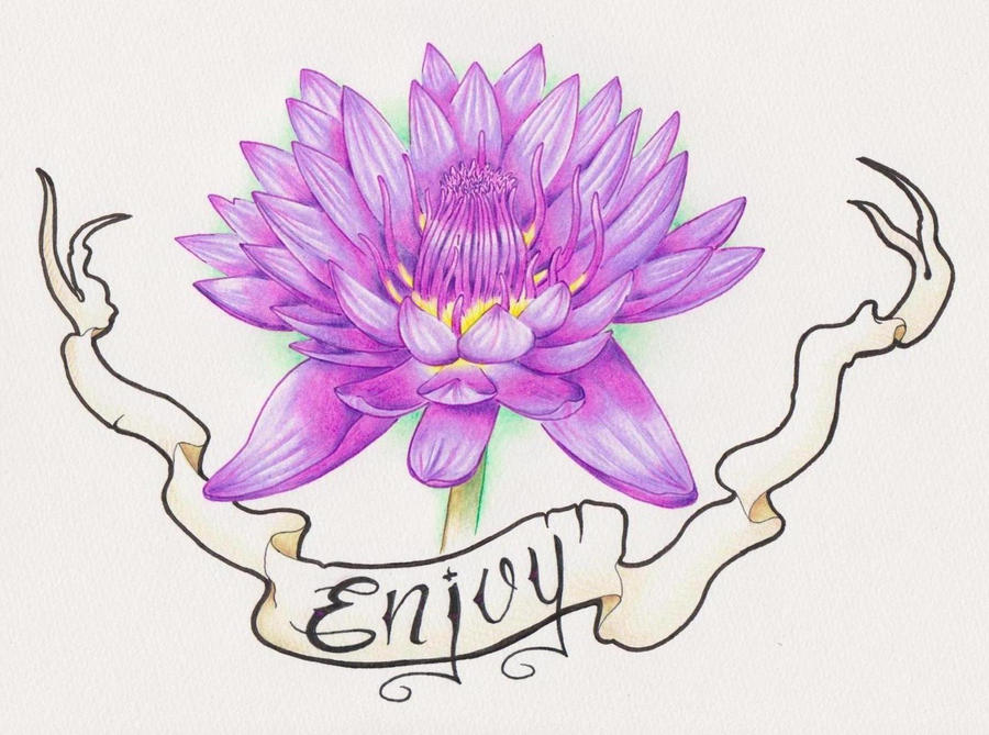 Enjoy | Flower Tattoo