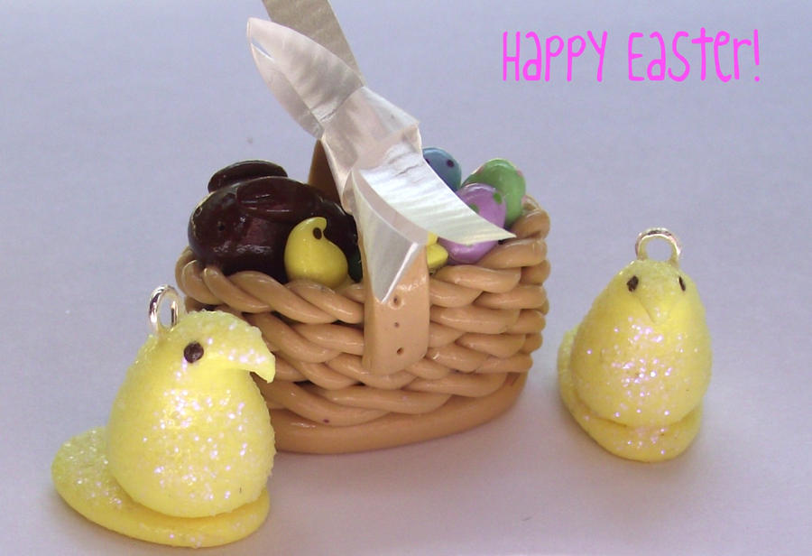 Easter Clay Charms by funkypinkgal on deviantART