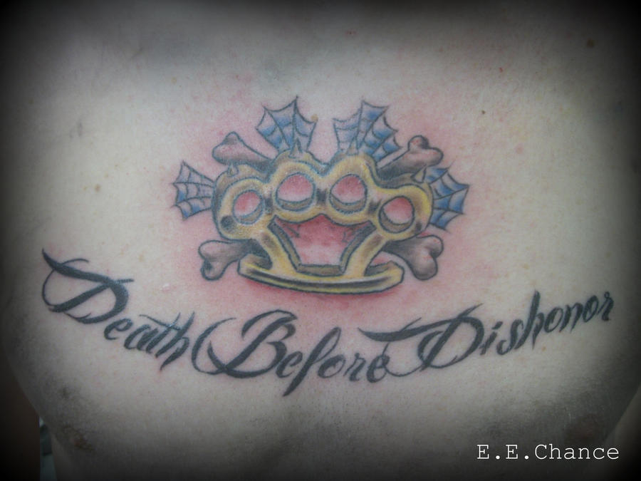 brass knuckles tattoos. Brass Knuckles DBD Tattoo by