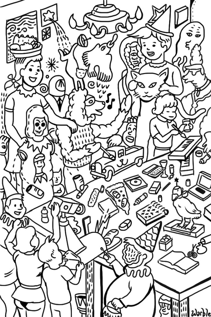 paintings coloring pages - photo #47