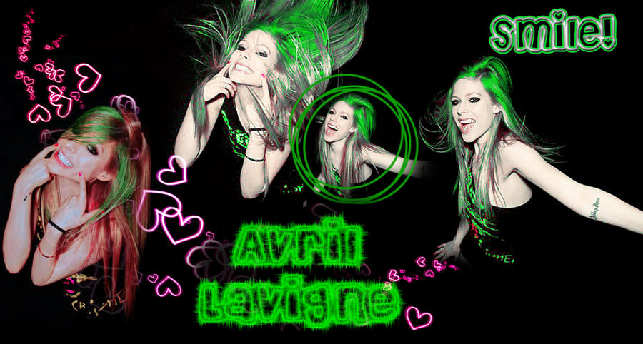 wallpaper Smile Avril Lavigne by AlekSakura on deviantART