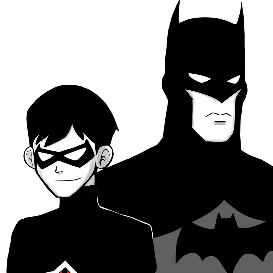 Young Justice: Robin and Batman by MomoZuZu on DeviantArt