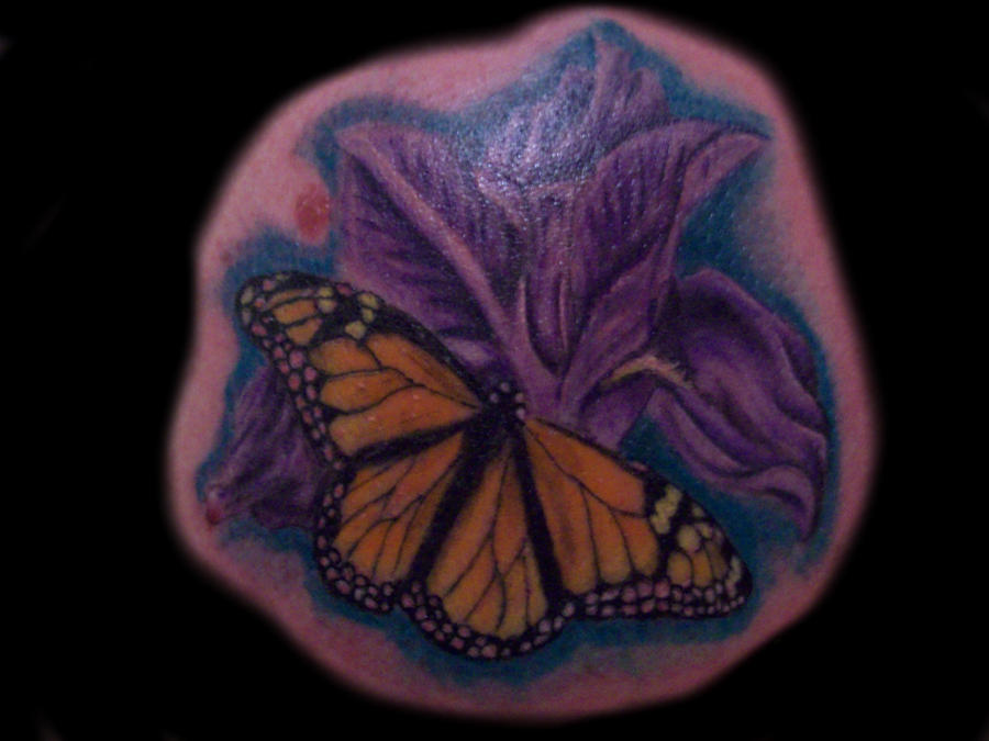 Butterfly iris tattoo by dannewsome on deviantART