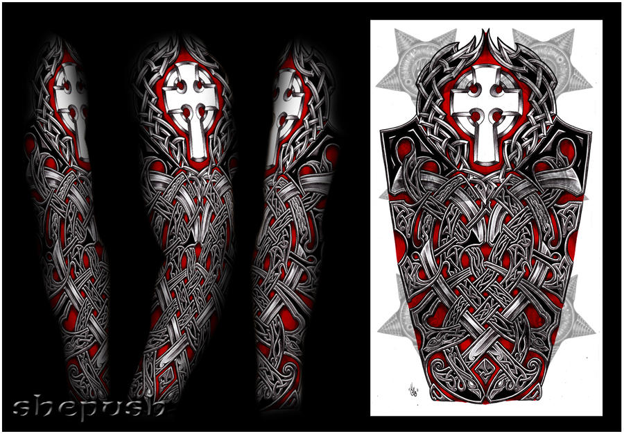Tribal Celtic Tattoo Sleeve