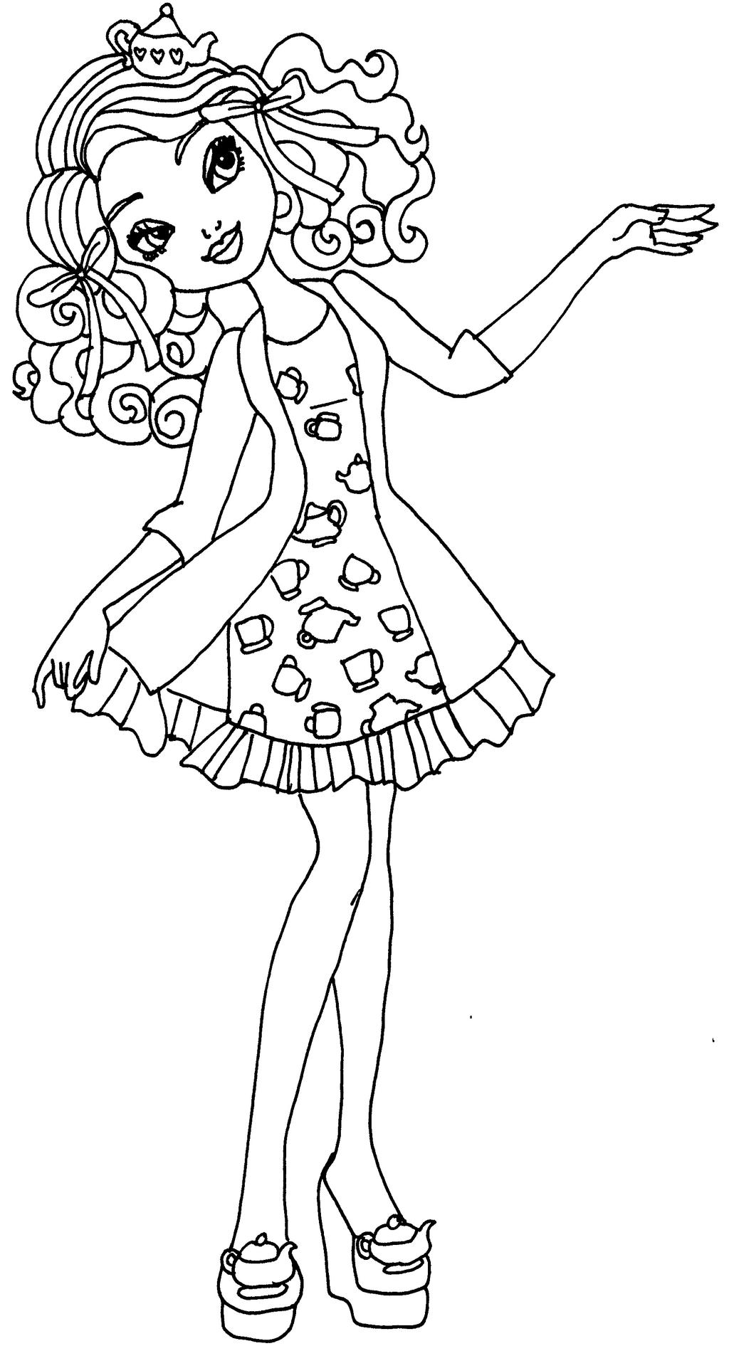 maddie hatter ever after high coloring pages - photo #23